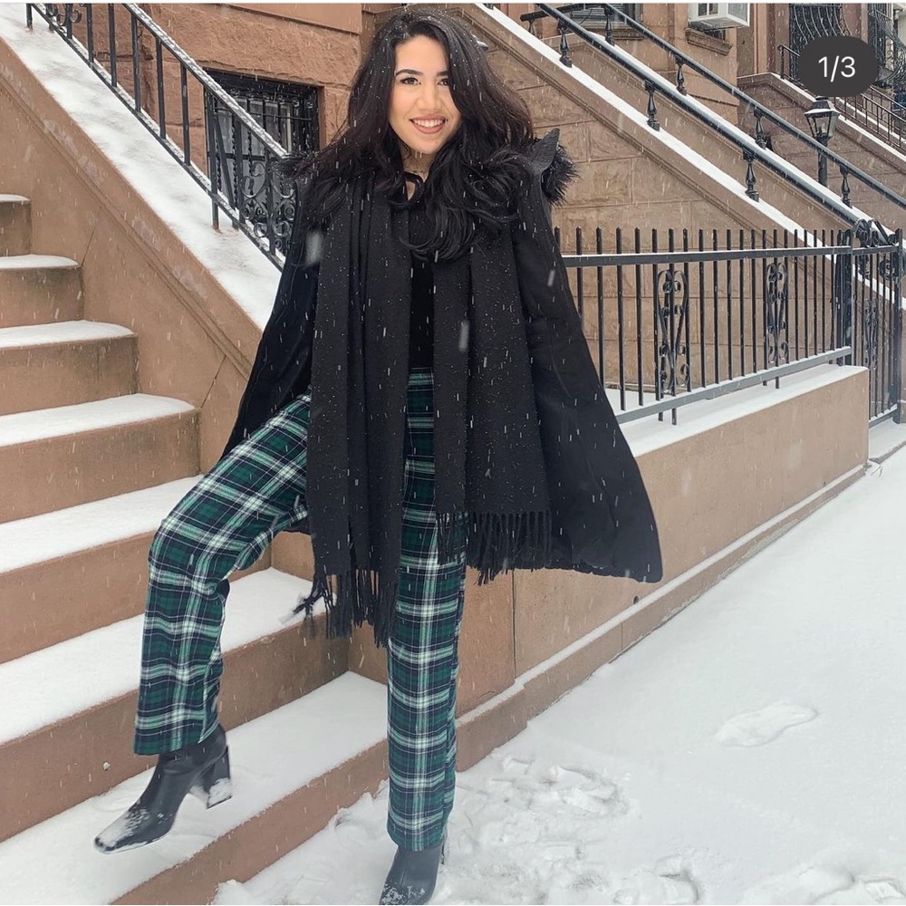 Brandy Melville green plaid pants in size Small-Medium